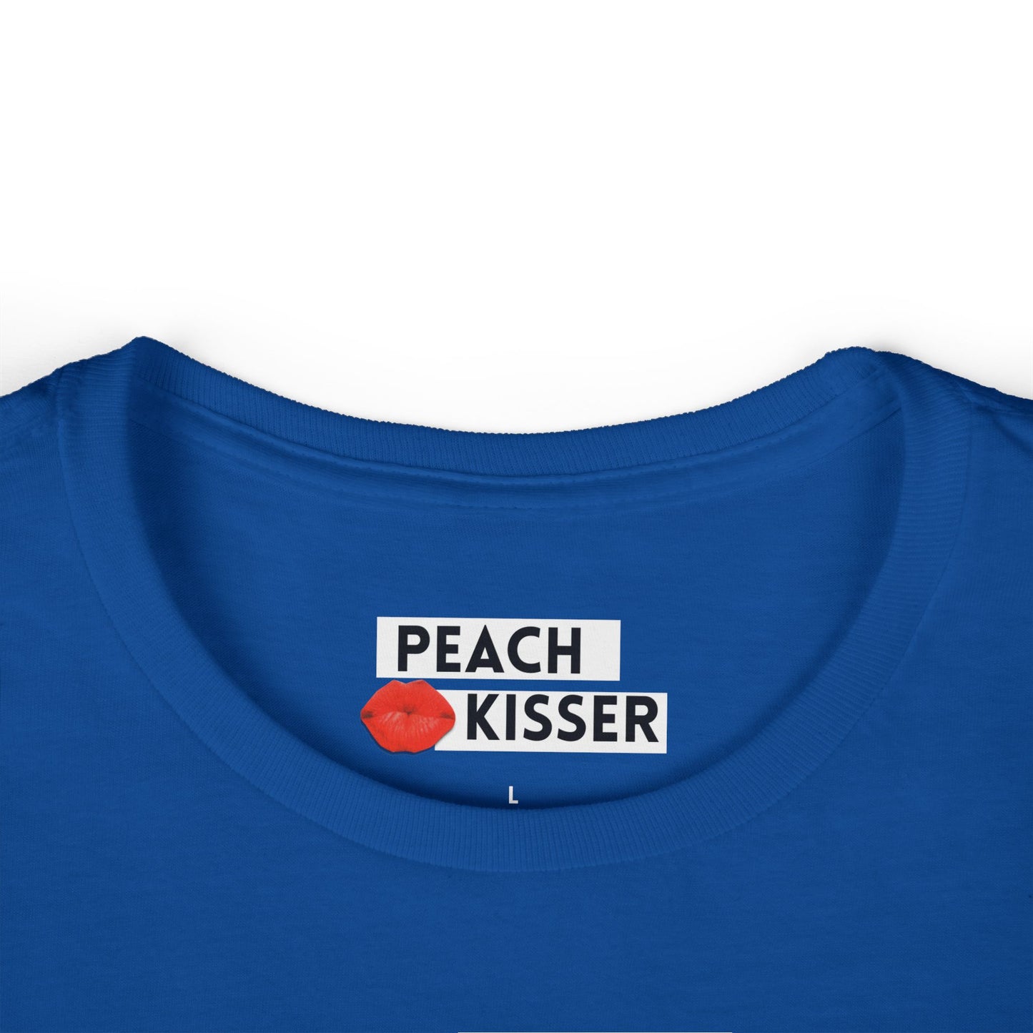 Funny Women’s Graphic Tee – “Kiss My Peach” Shirt | Cute Sassy T-Shirt | Sarcastic Gift, Gag Gift, Birthday Present