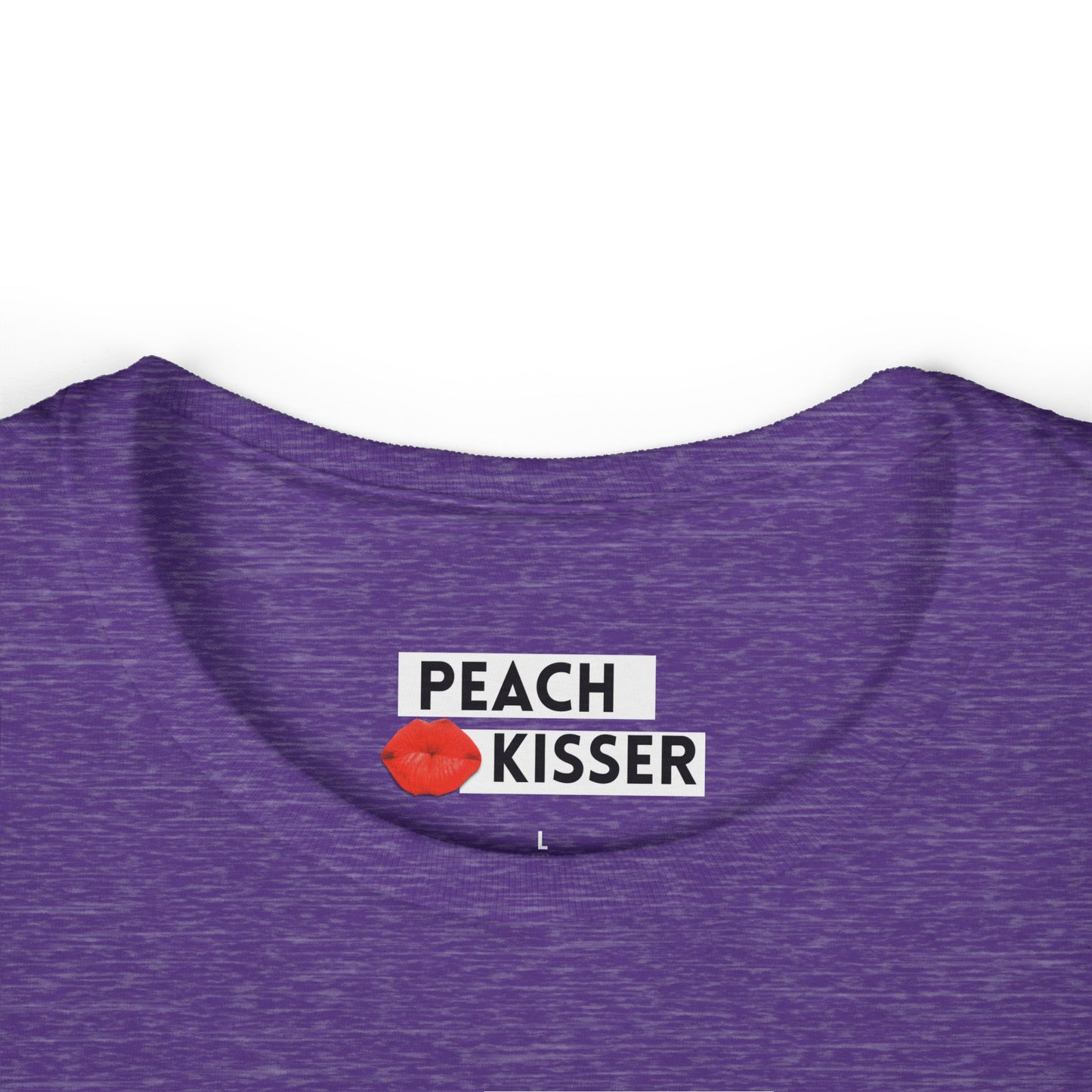 Funny Women’s Graphic Tee – “Kiss My Peach” Shirt | Cute Sassy T-Shirt | Sarcastic Gift, Gag Gift, Birthday Present
